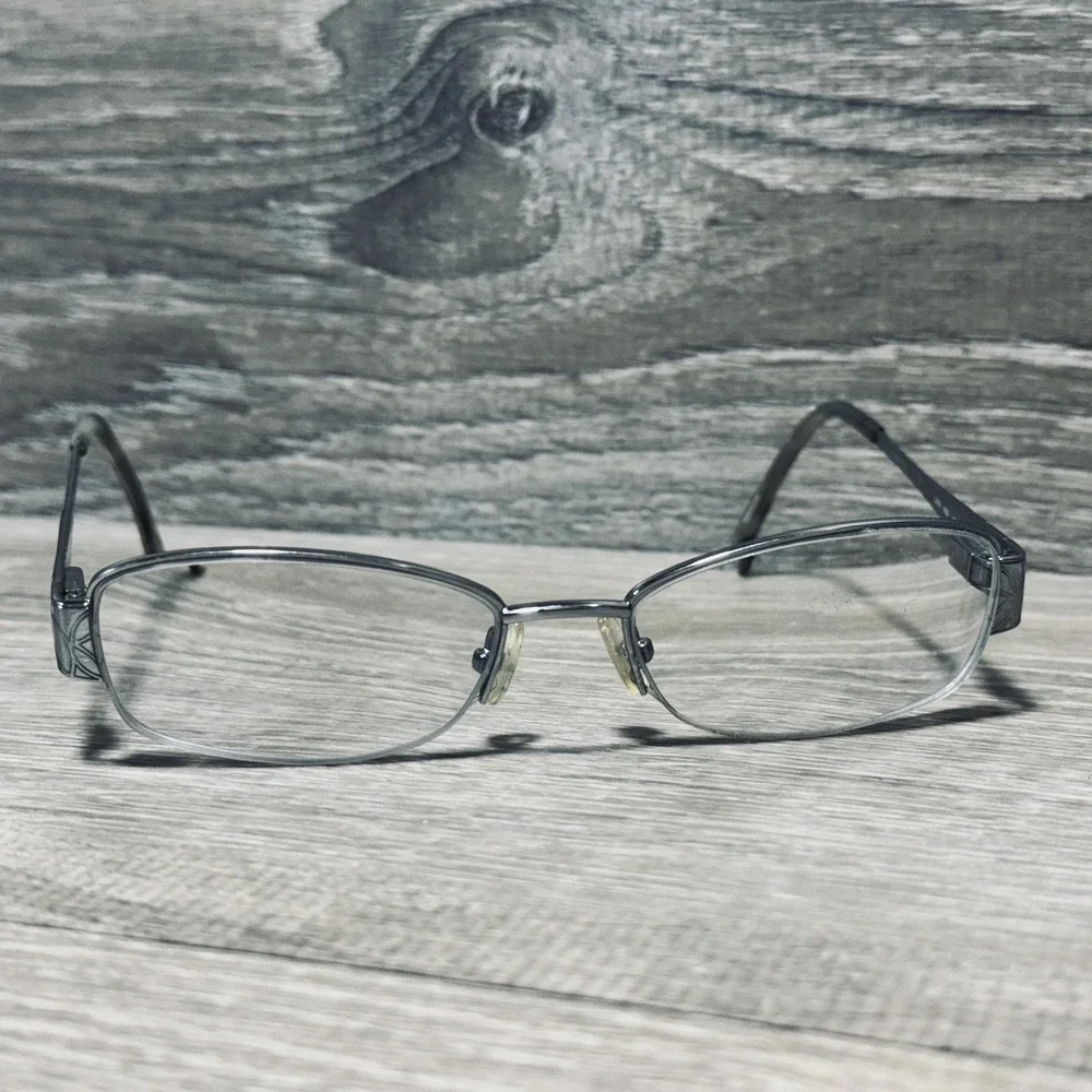 Liz Claiborne L319 6LB Eyeglass Frames Womens 53-17-135 Gray Rectangle Geometric
